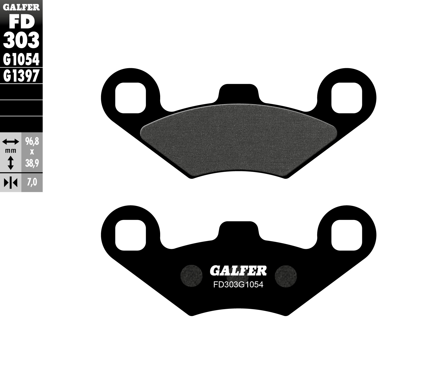 Brzdové destičky Galfer FD303G1054 (KH159)