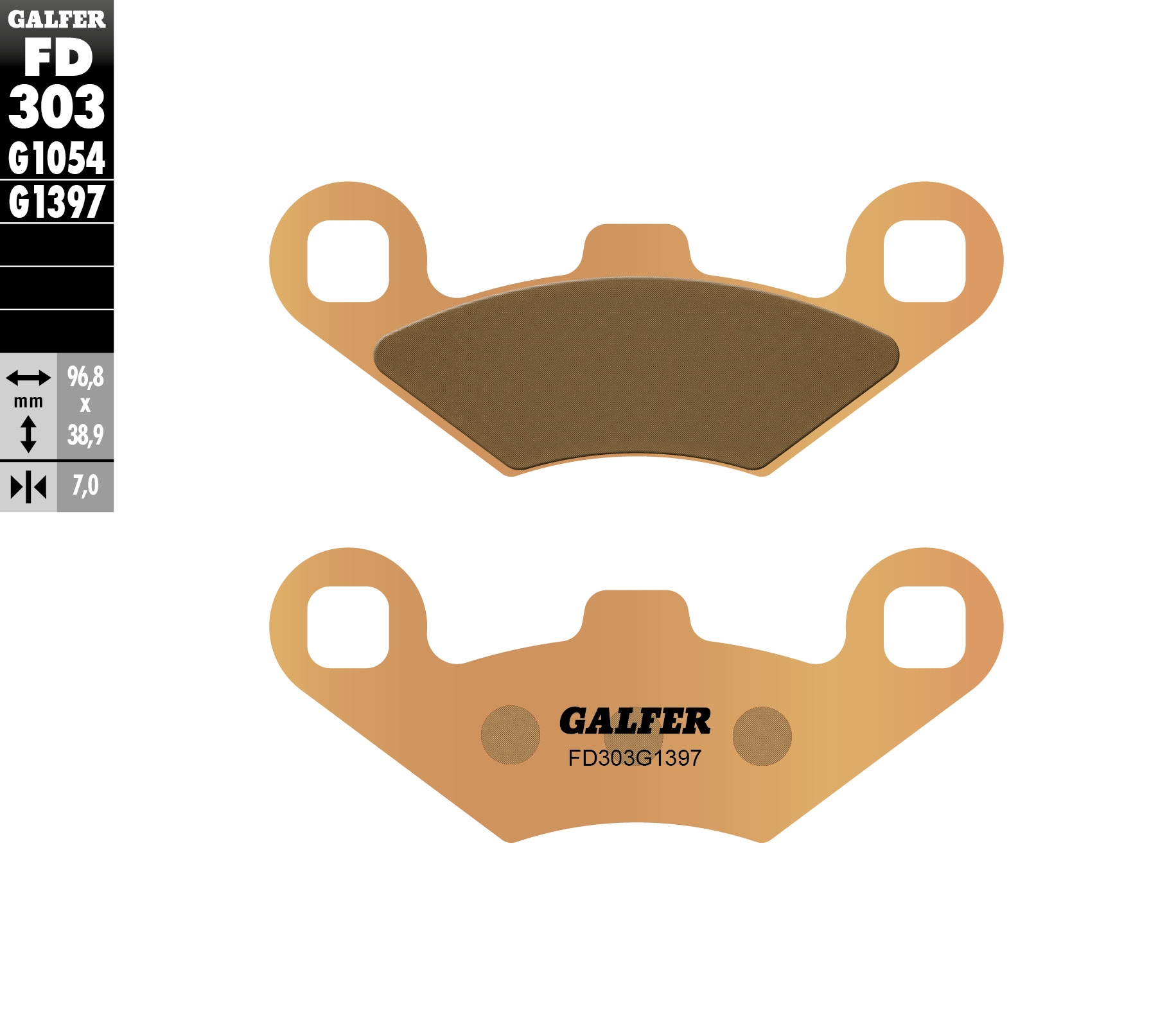 Brzdové destičky Galfer FD303G1397 (KH159)