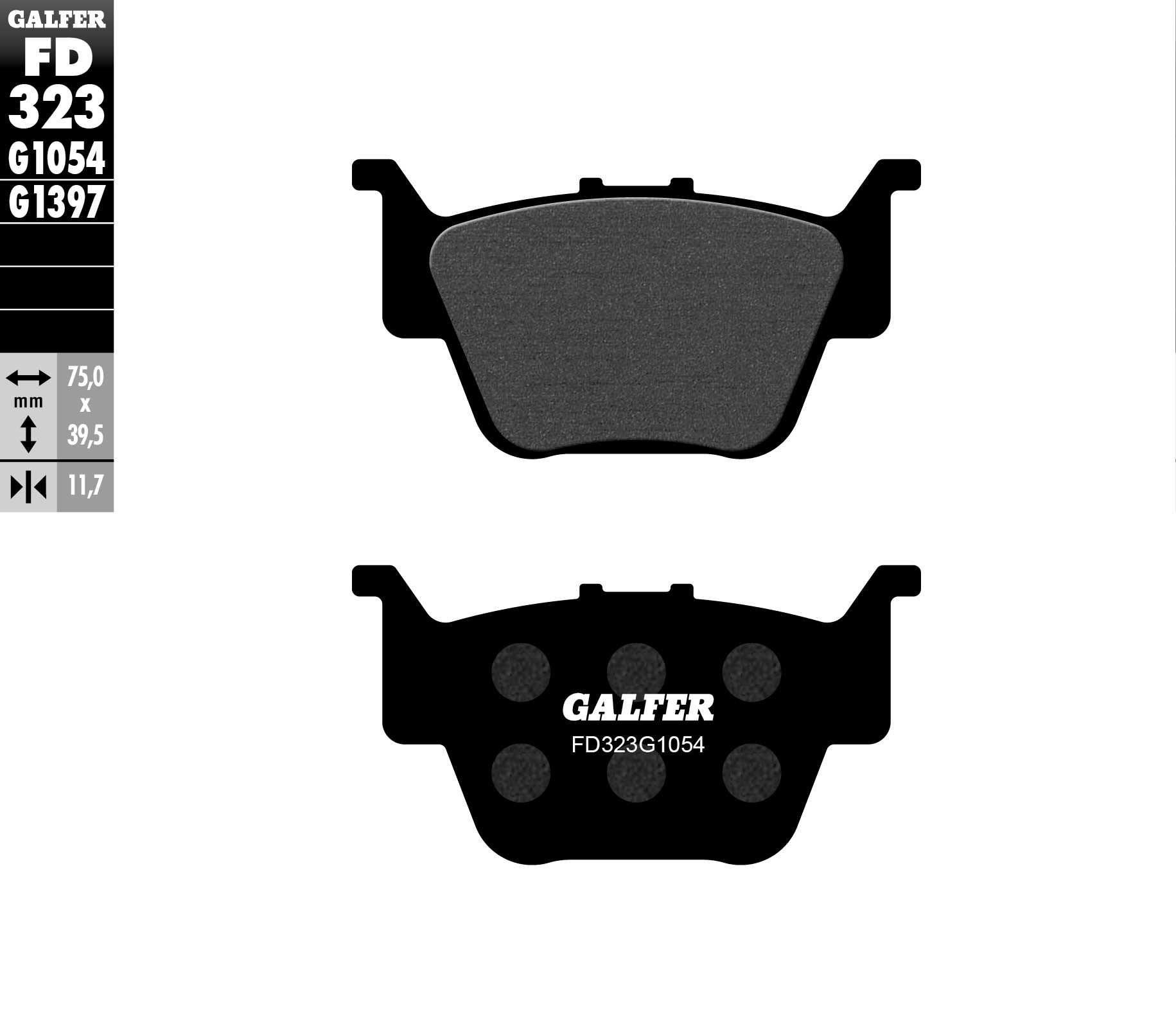 Brake pads GALFER FD323G1054 (KH373)
