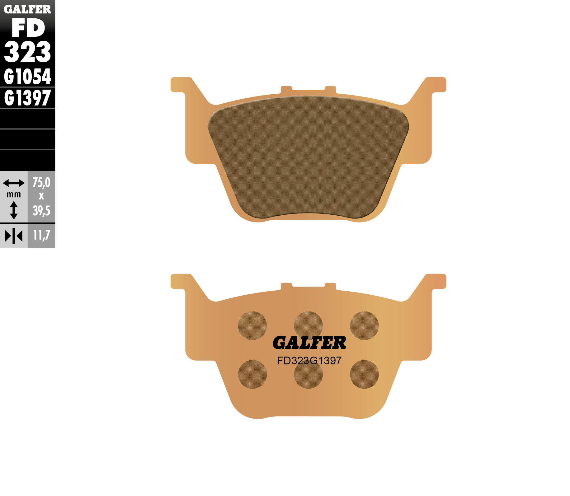 Brake pads GALFER FD323G1397 (KH373)