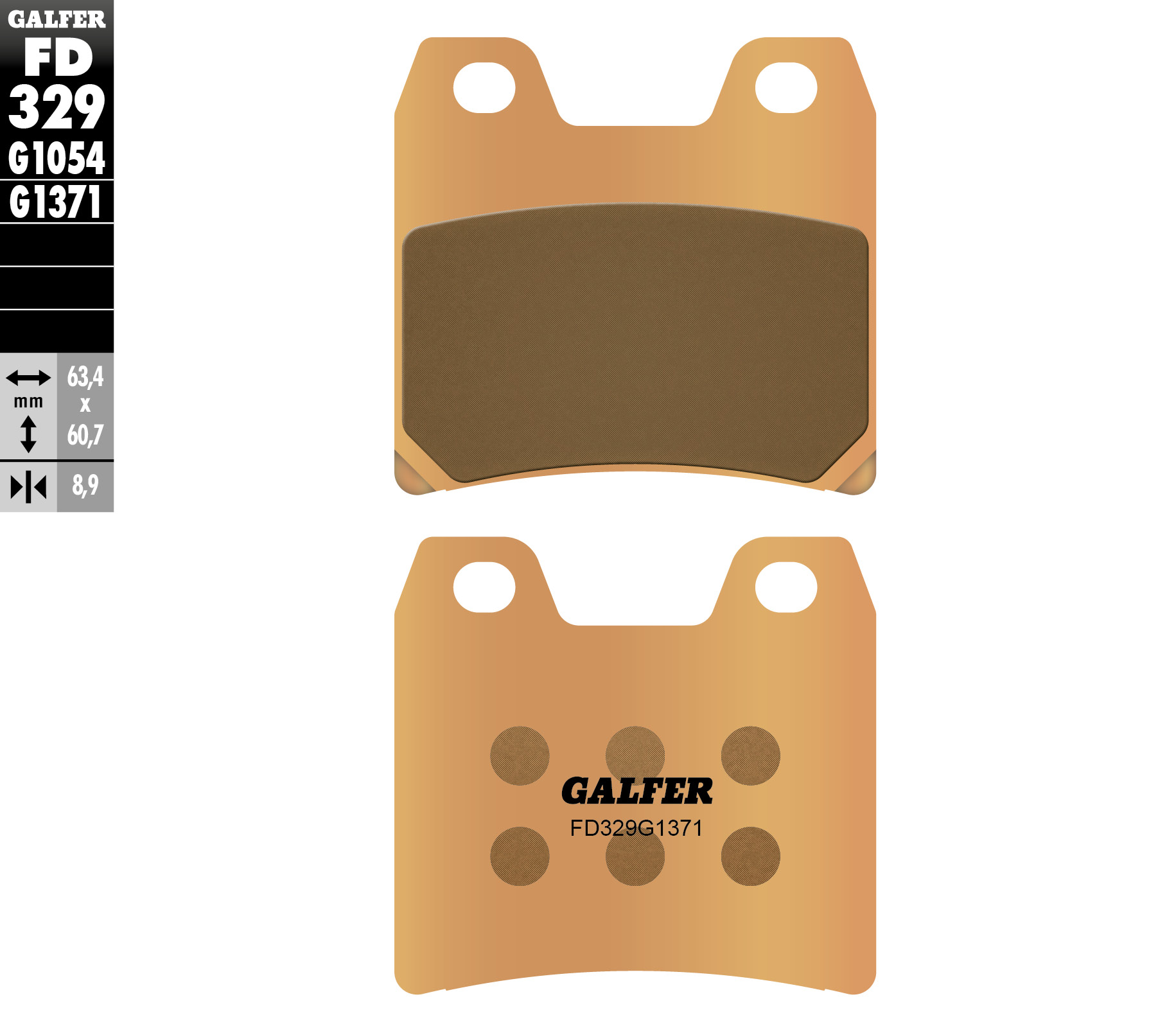 Brake pads GALFER FD329G1371 (KH348)