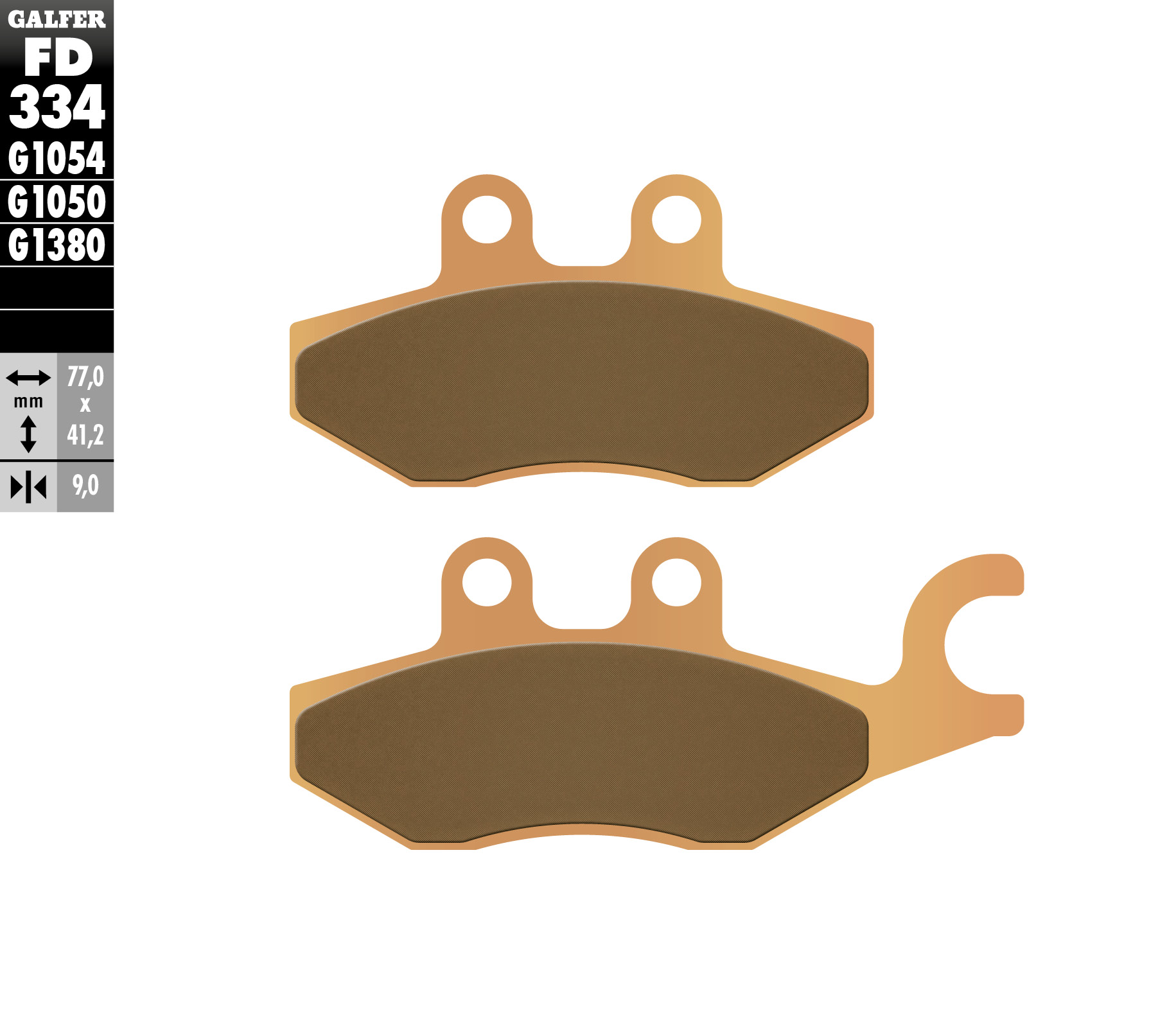 Brake pads GALFER FD334G1380 (KH418)