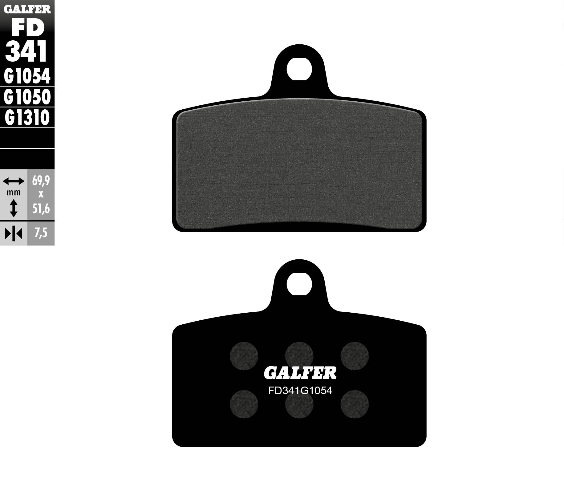 Brake pads GALFER FD341G1054 (KH399)