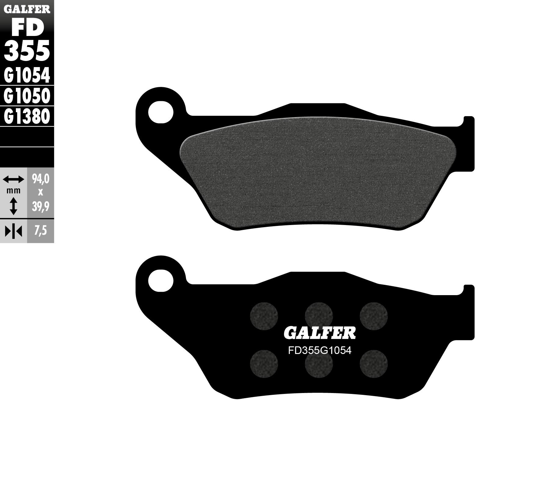 Brake pads GALFER FD355G1054 (KH430)
