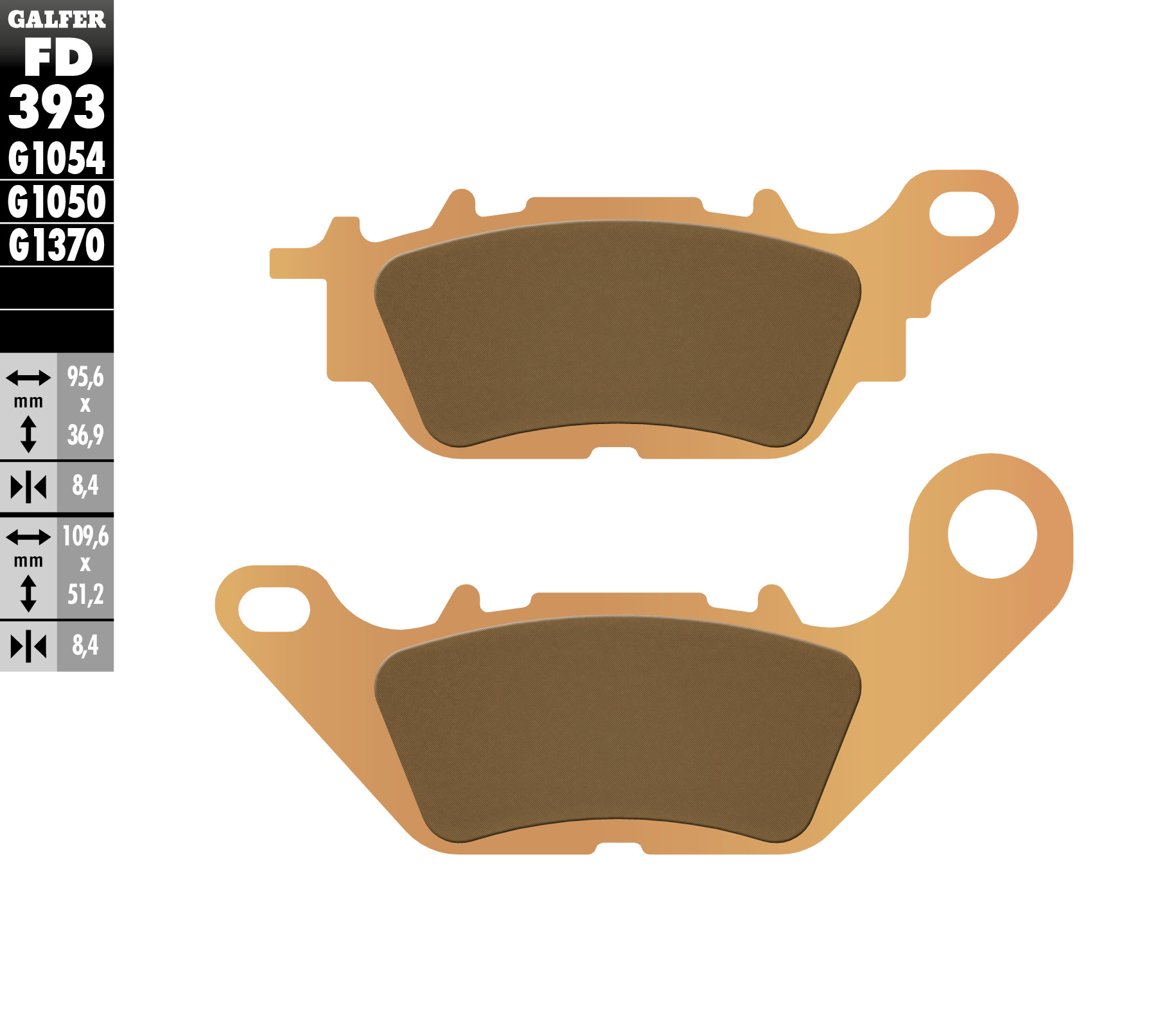Brake pads GALFER FD393G1370 (KH464)