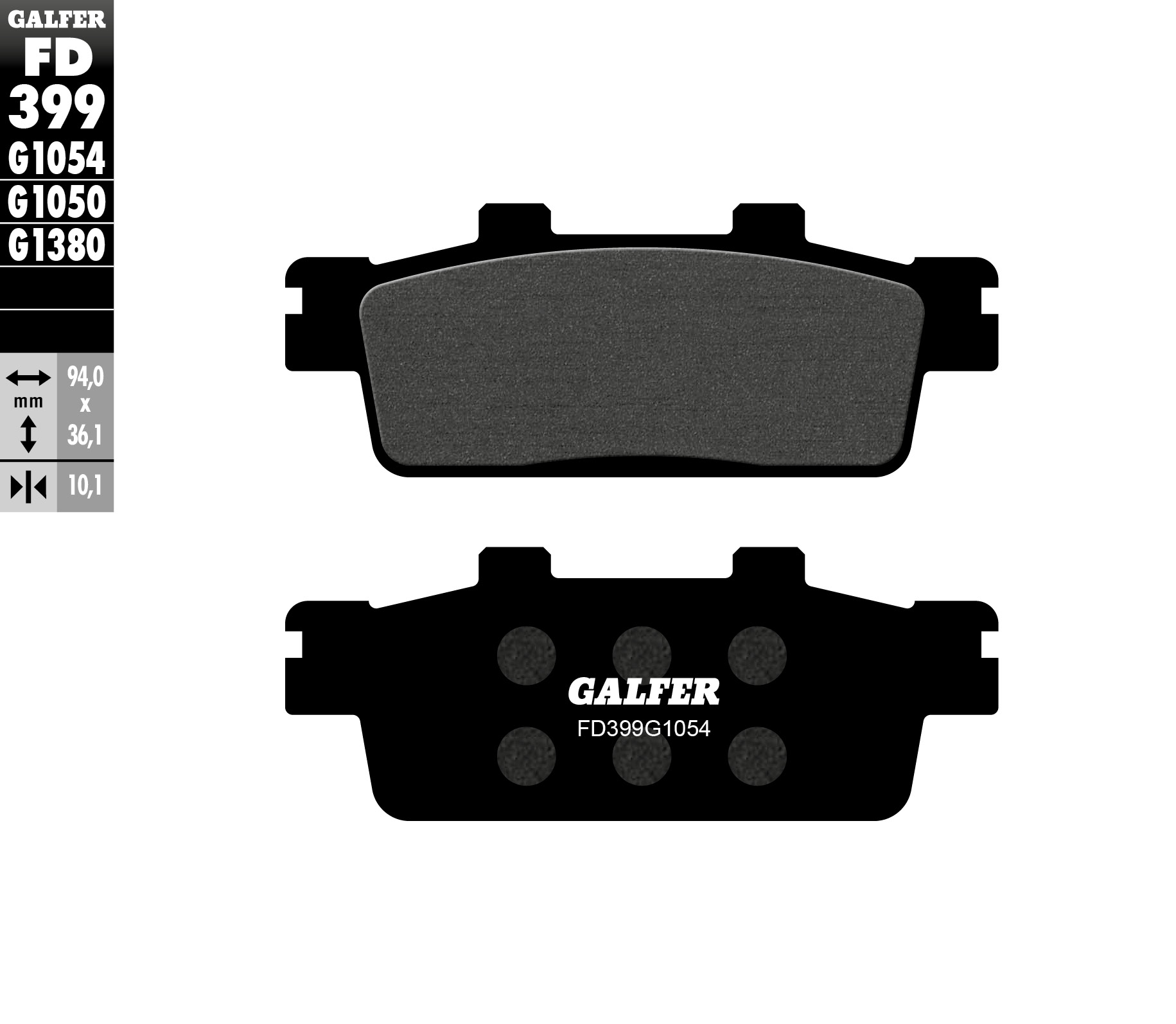 Brzdové destičky Galfer FD399G1054 (KH427)