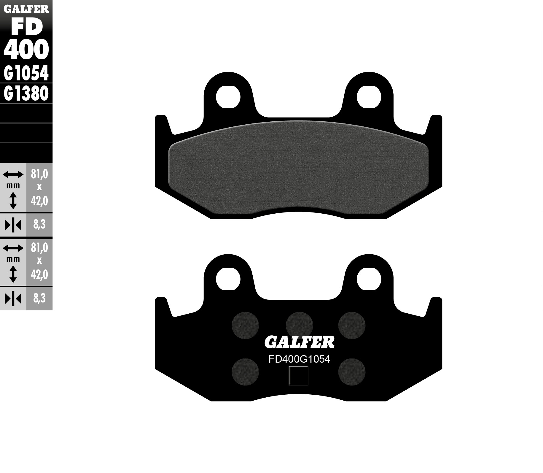 Brake pads GALFER FD400G1054 (KH411)