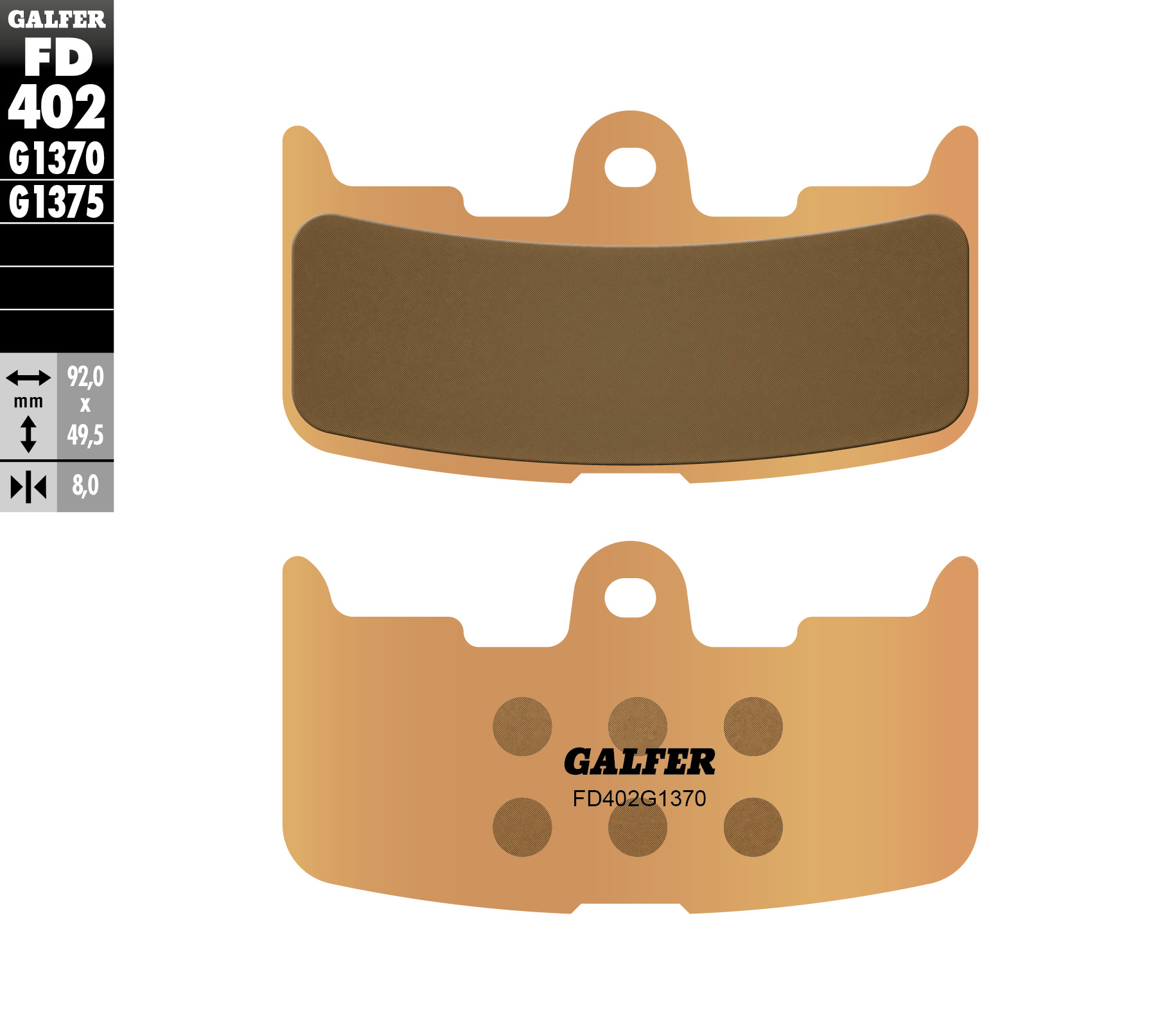 Brake pads GALFER FD402G1370 (KH345)