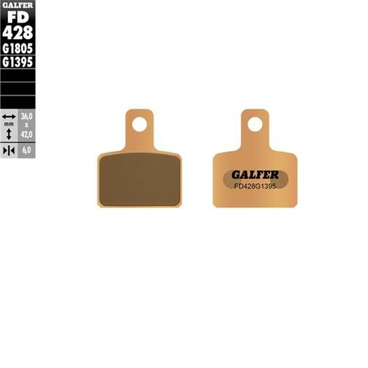 GALFER brake pads KH495 sinteredcolour gold trial (FD428G1395)