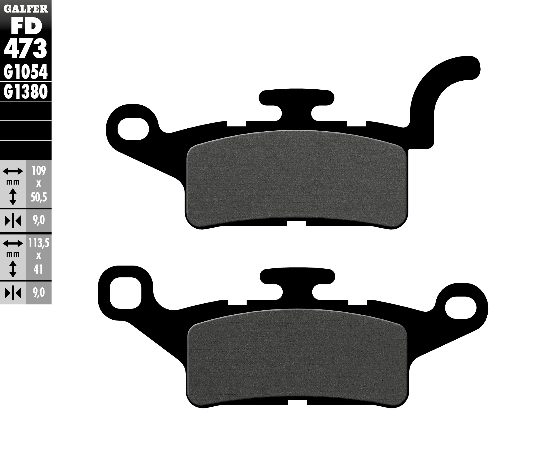 Brake pads GALFER FD473G1054 (KH492)