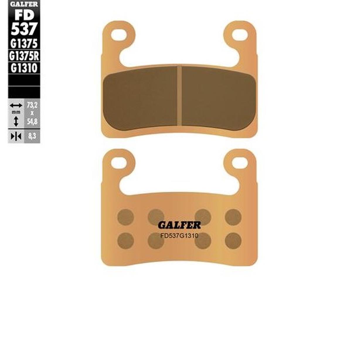 GALFER brake pads KH724 sinteredcolour gold racing BMW1000RR 19-23;1000xr 20-23; r 1250gs 19-23; R1250RT 19-23 (FD537G1310)