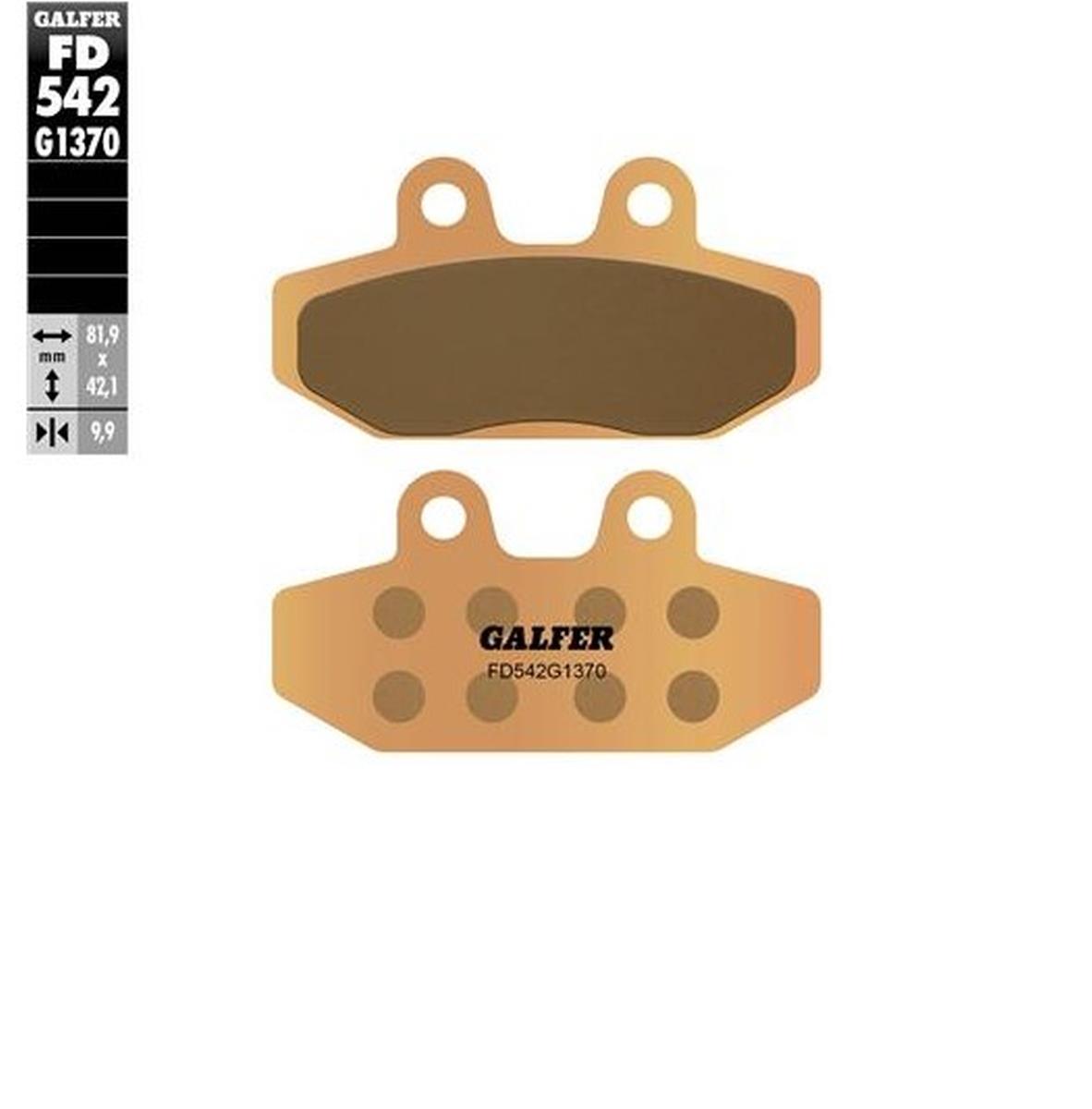 GALFER brake pads KH710 sinteredcolour gold HARLEY DAVIDSON (FD542G1370)