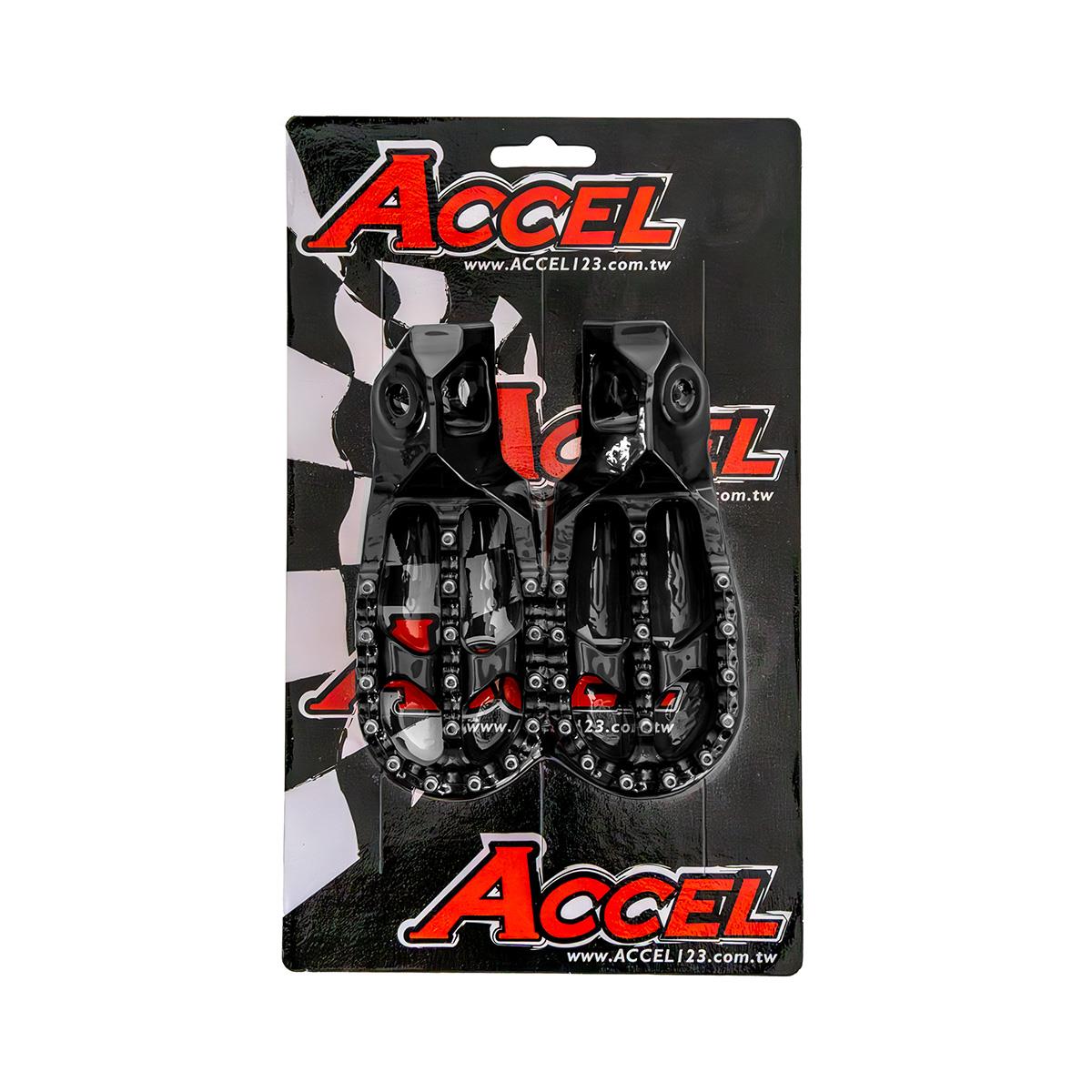 Footrests ACCEL FP-25BK