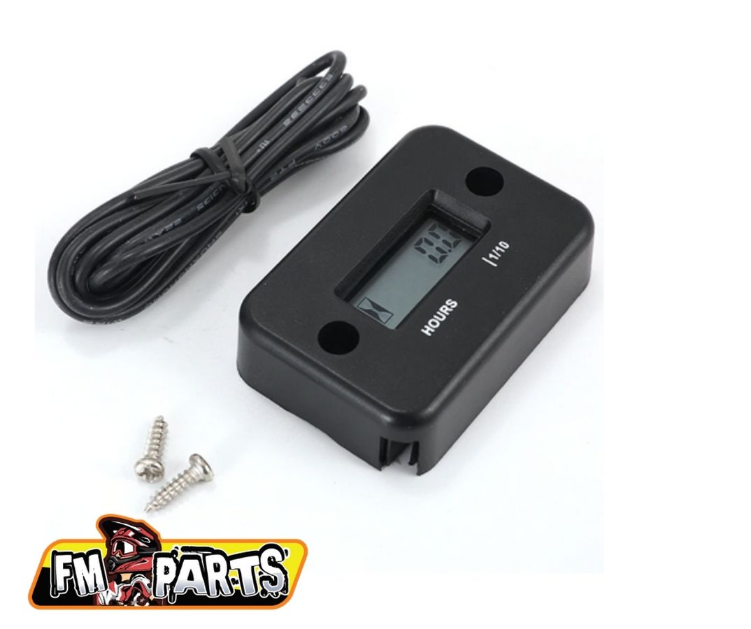 Levně FM-PARTS indukční měřič motohodin voděodolný barva černá (EL) (FM-PARTS indukční měřič motohodin voděodolný barva černá (EL))