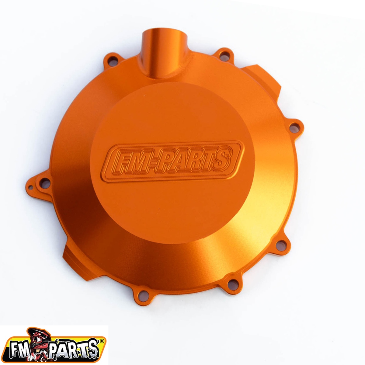 Levně FM-PARTS kryt spojky (dekl) zesílená CNC 6082 hliník (větší objem olejů) KTM/HUSQVARNA/GAS GAS 250/300 17-23 barva oranžová (FM-PARTS kryt spojky)