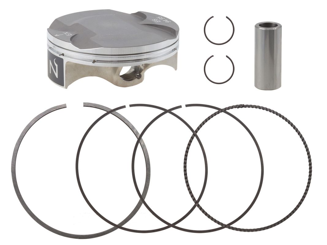 NAMURA píst KTM EXC-F 450 21-23, SX-F 450 13-23, XC-F 450 13-20, SM-R 450 13-14, SMR 450 21-23, HUSQVARNA FC 450 14-23, FS 450 15-23, FX 450 17-22, GAS GAS MC 450 F 21-23 (STD.+0,02mm = 94,97mm) kovaný (kroužky FX-70072R) (FX-70072-C)