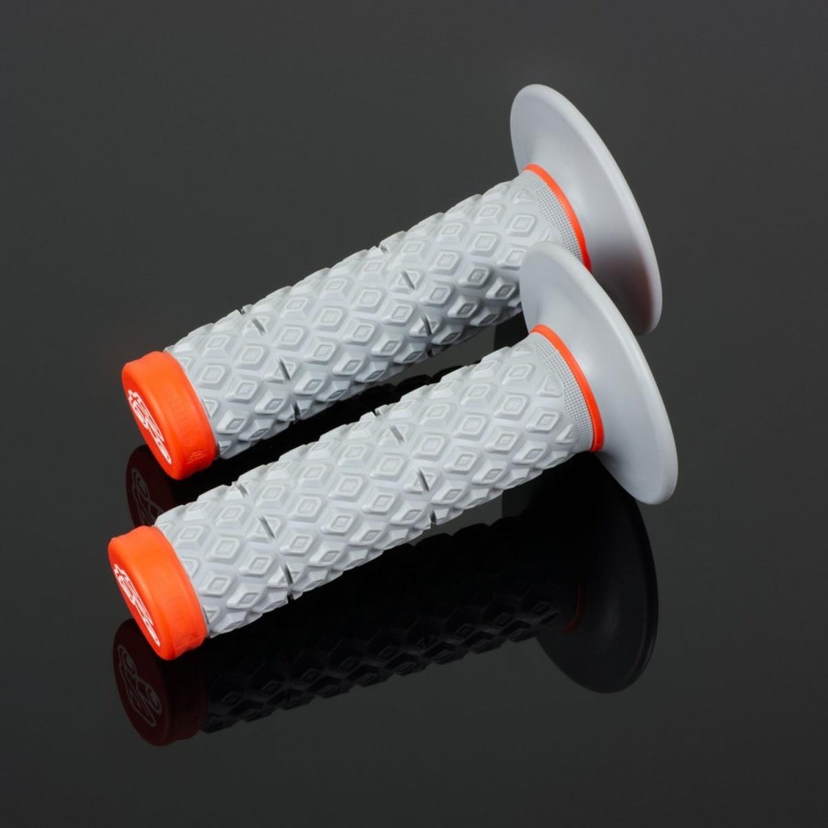 Řazení (gripy) RENTHAL G208 (RENTHAL řazení (gripy) MX COMFORT GRIPS SOFT/FIRM barva oranžová)