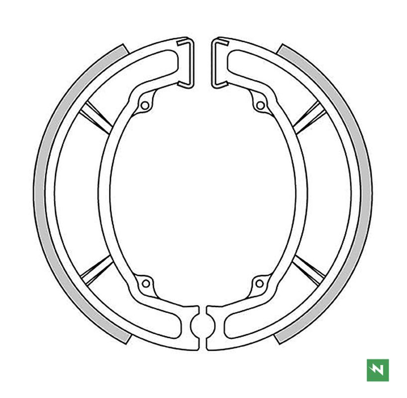 Brake shoes rearNEWFREN GF1105