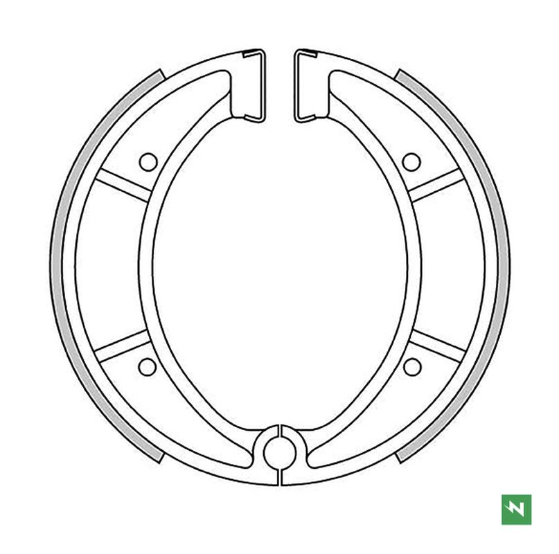 Brake shoes front/rear NEWFREN GF1152