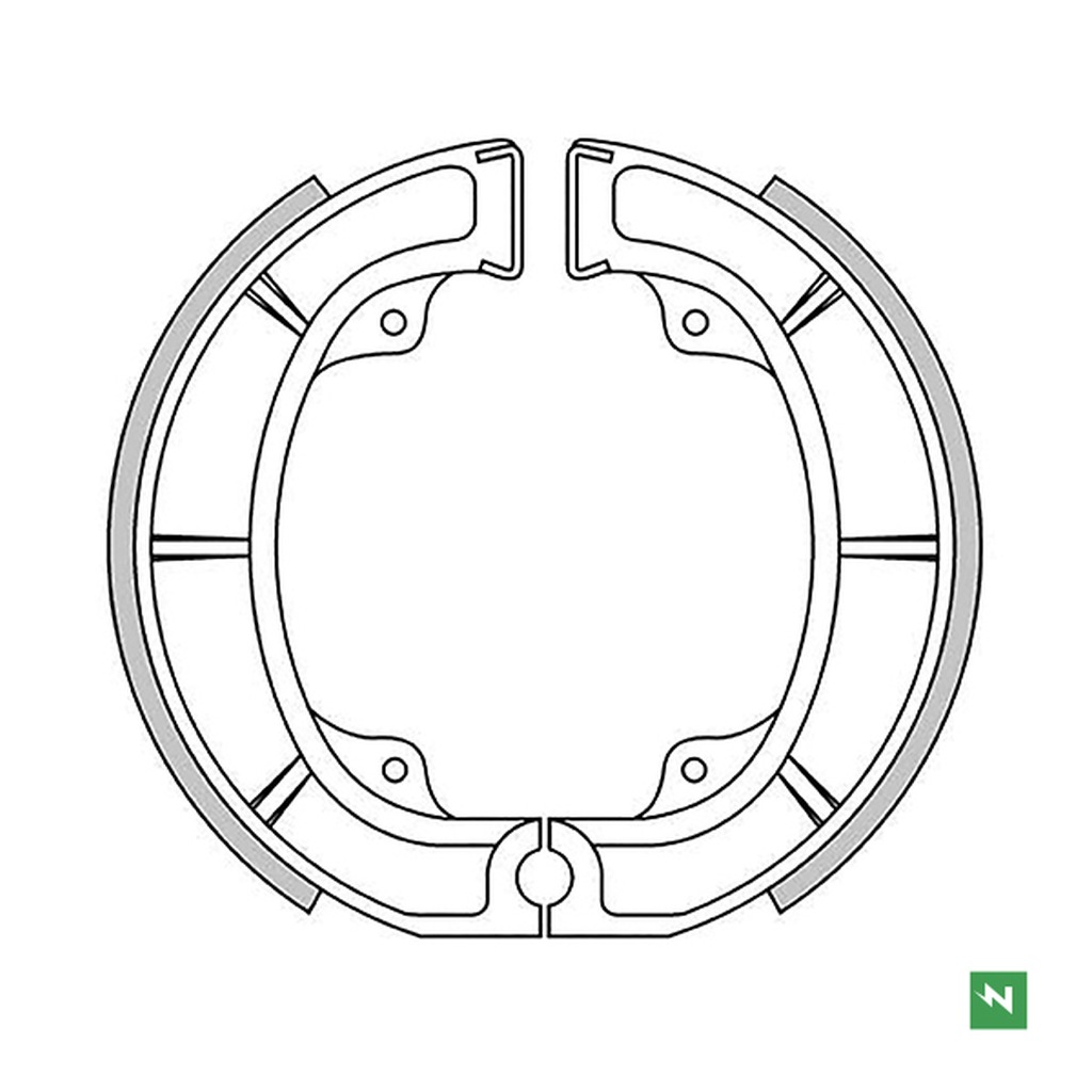 Brake shoes NEWFREN GF1166