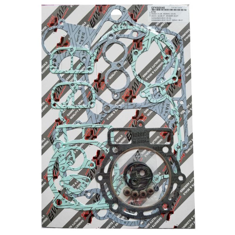 BEARING WORX kompletní sada těsnění KTM MXC-G 450 03-04, SX 450 03-06, XC 450 04-07, SX 525 03-06, EXC 525 závodní 03-07 (808318) (BEARING WORX)