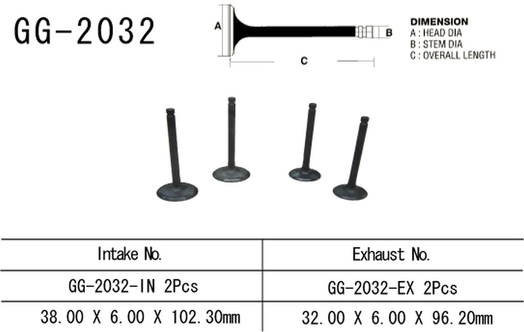 Exhaust valve VESRAH GG-1032-EX