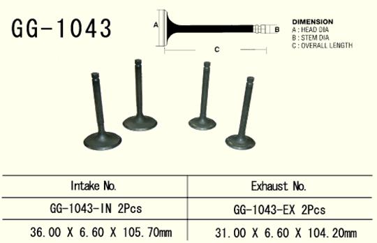 Exhaust valve VESRAH GG-1043-EX