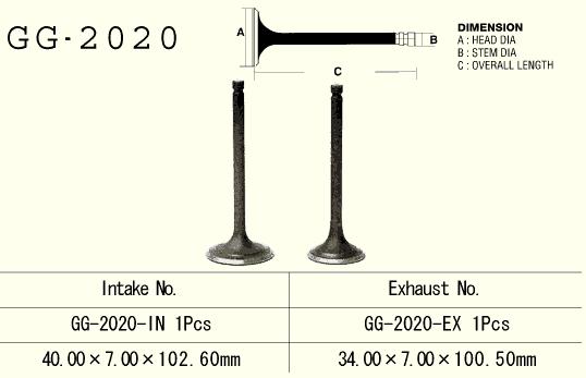 Exhaust valve VESRAH GG-2020-EX