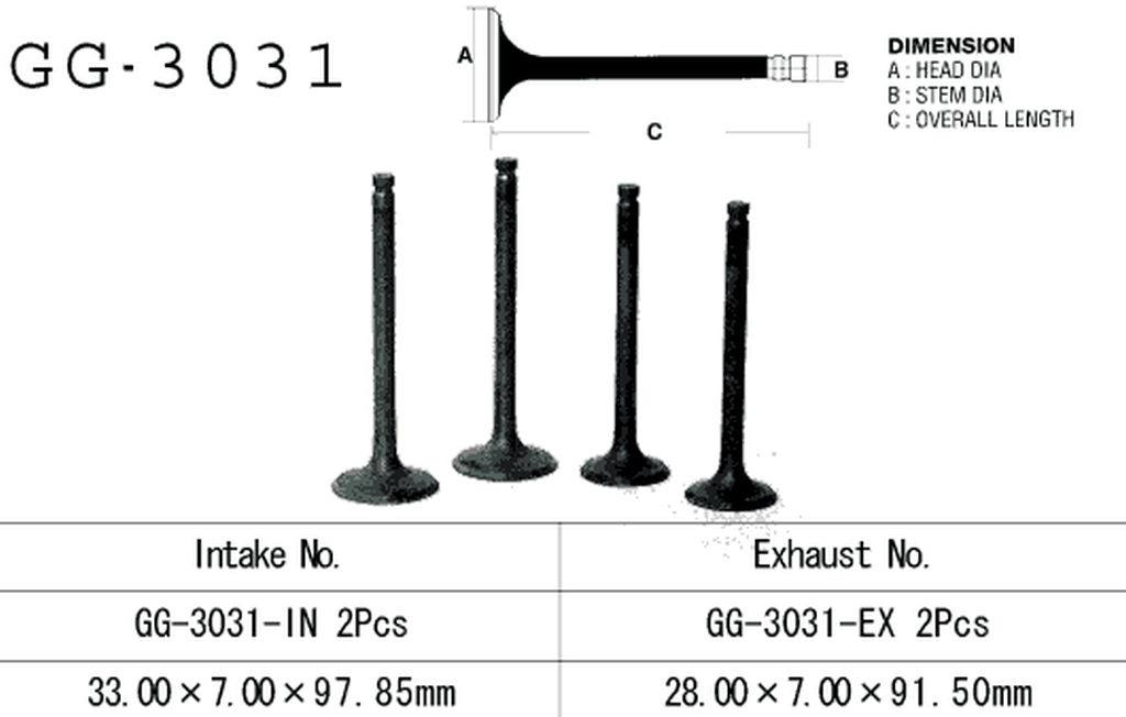 Exhaust valve VESRAH GG-3031-EX
