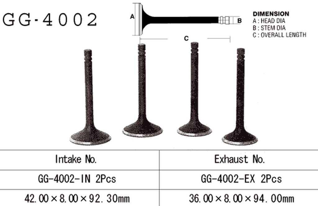 Exhaust valve VESRAH GG-4002-EX