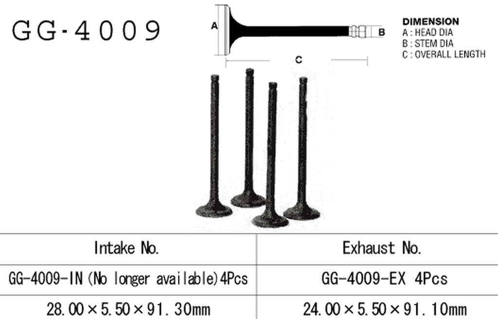 VESRAH výfukový ventil KAWASAKI ZR 550 ZEPHYR 91-99, GPZ/KZ/Z 550 81-89, GT 550 83-90 (12005-1013) (1 kus) vyrobeno v Japonsku