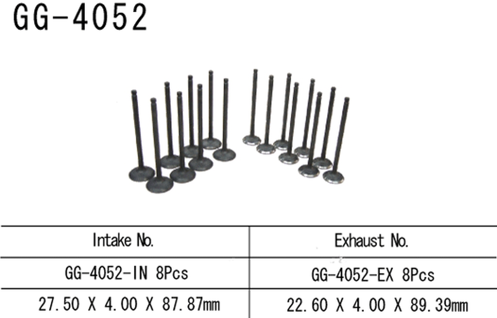 Intake valve VESRAH GG-4052-IN