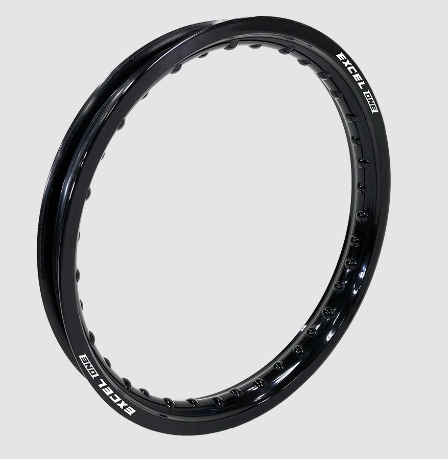 EXCEL ONE ráfek hliníkový 21 X 1.60 - přední KTM / YAMAHA / KAWASAKI / BETA / HUSQVARNA / SHERCO / GASGAS / FANTIC / TM 36 otvorů barva černá