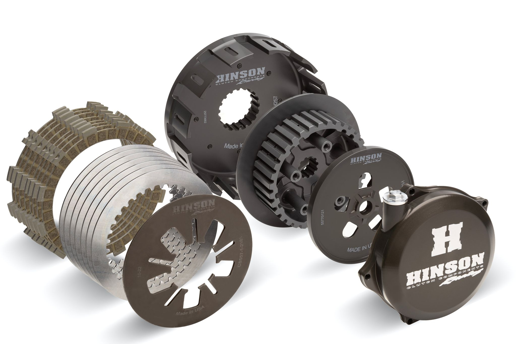 HINSON sada spojky KAWASAKI KX 450F '21-'26; KX 450SR '22-'26; KX 450X '21-'26 (COMPLETE BILLETPROOF CONVENTIONAL CLUTCH KIT)