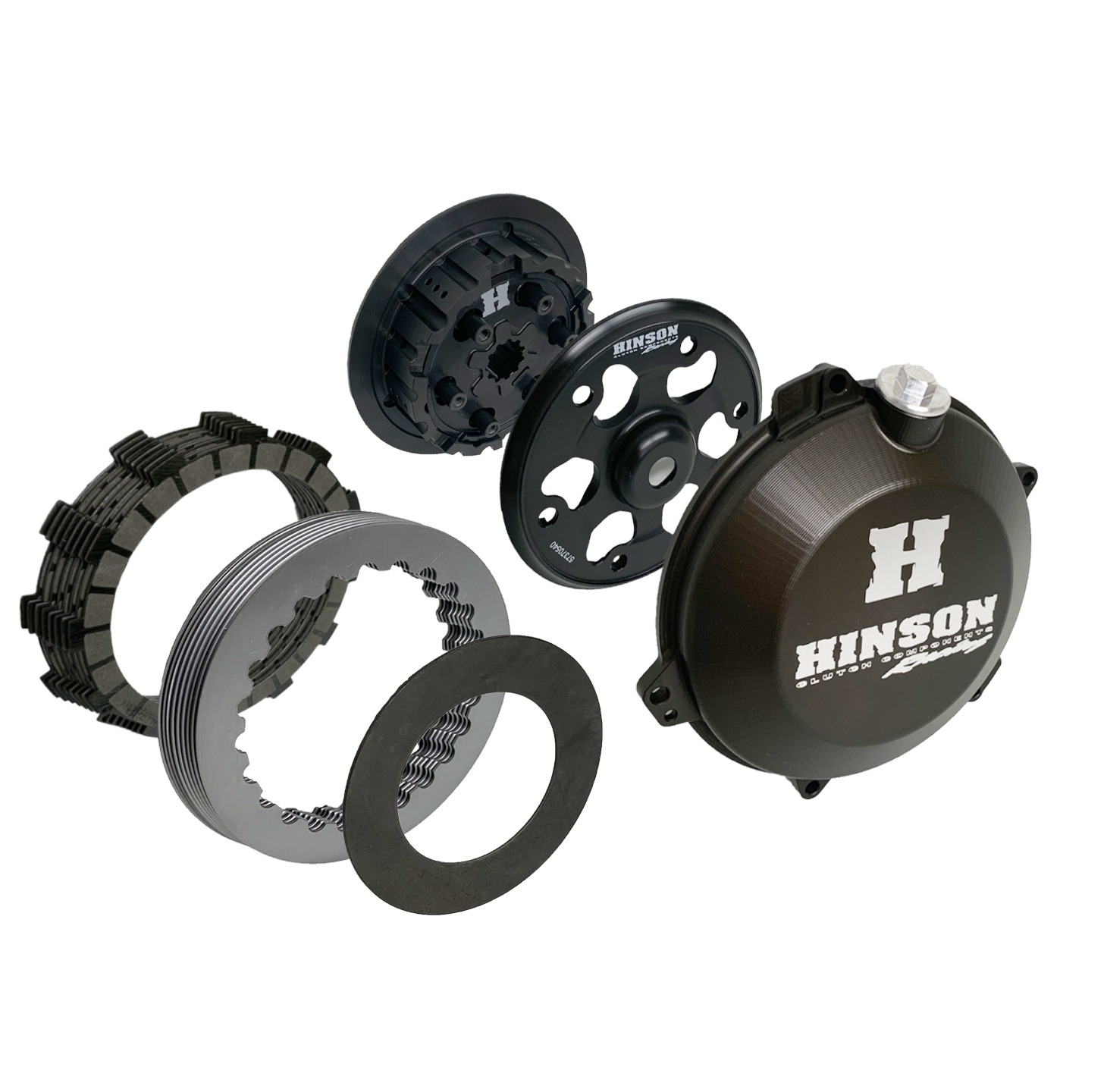 HINSON sada spojky GAS GAS EX 250/350F '24-'26; MC 250/350F '23-'26; HUSQVARNA FC 250/350 '22-'26; FX 350 '23-'26; KTM SX-F 250/350 '23-'26; XC-F 250/350 '23-'26 (COMPLETE BILLETPROOF CONVENTIONAL CLUTCH KIT)