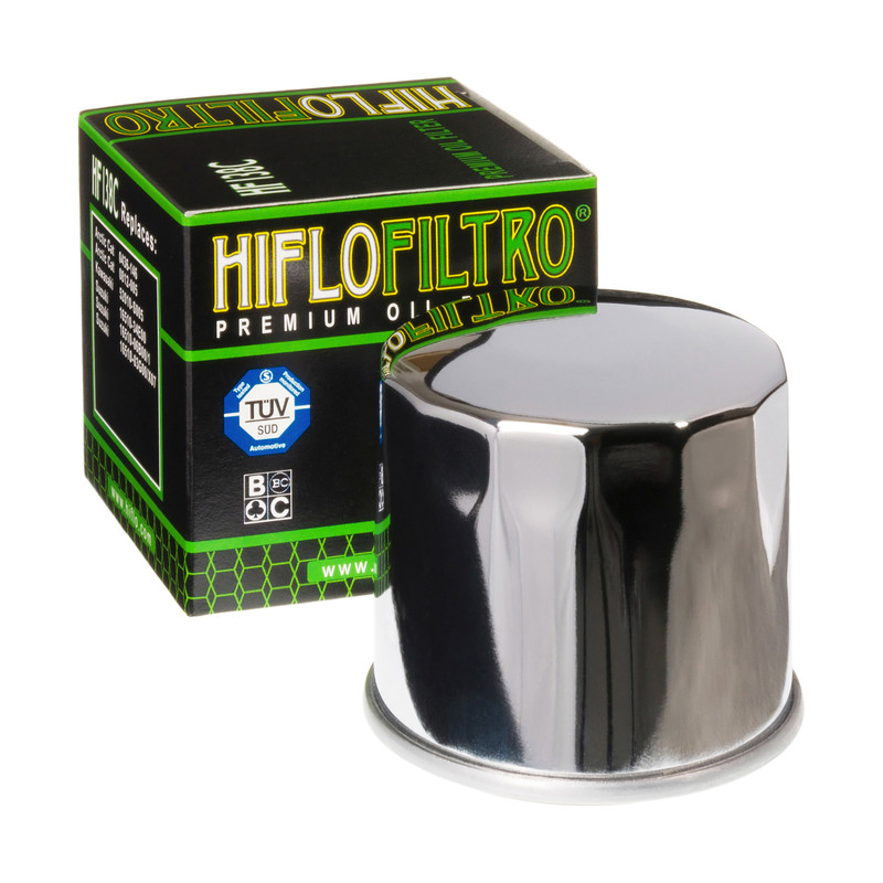 HIFLO olejový filtr HF 138C GSX/GSXR/SV/TL/VZ/VS/DL chrom (50)
