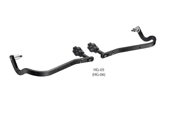 ACCEL chrániče páček s alu upevněním ENDURO 28mm barva černá (bez plastového krytu SD02)