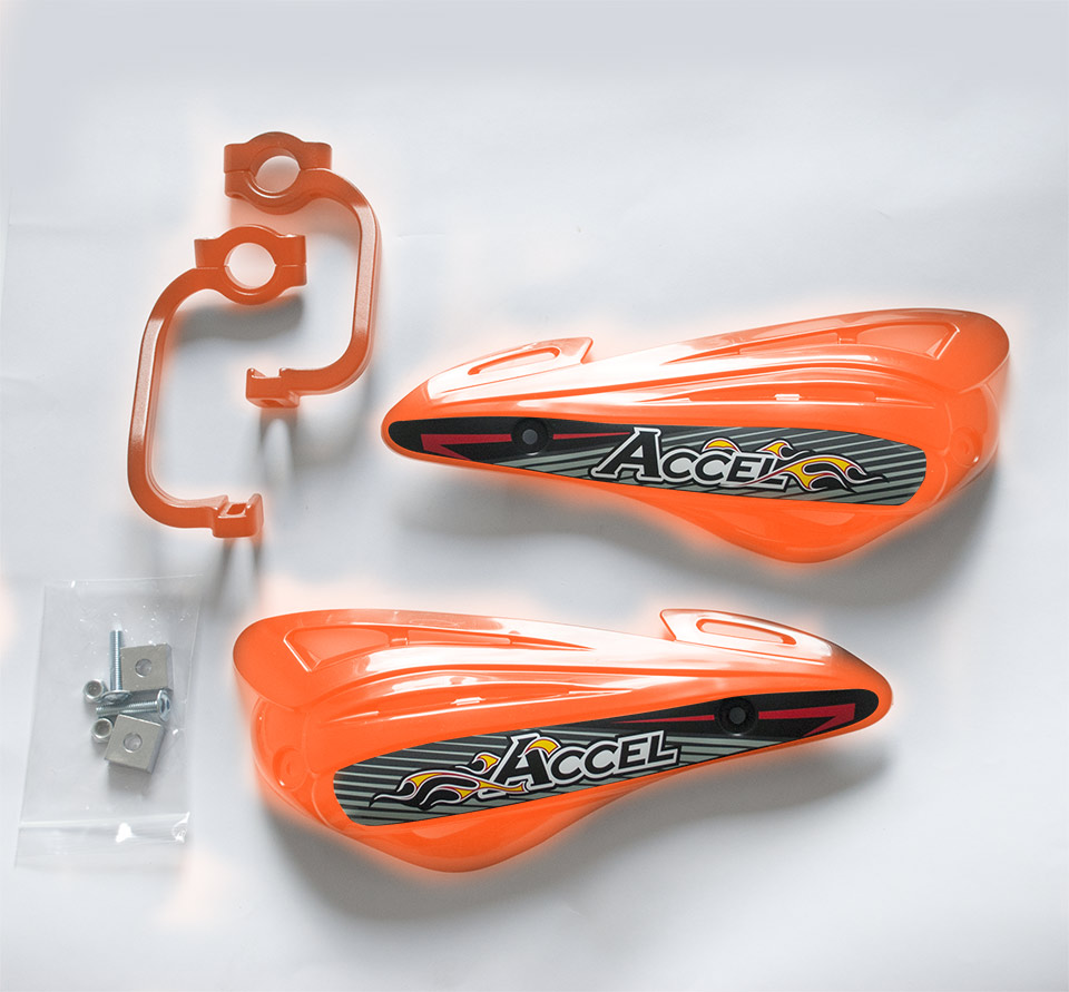 Levně ACCEL chrániče páček s alu upevněním MX (22+28mm) (ALU-oranžová, PLASTIK-oranžová) - (ACCEL chrániče páček s alu upevněním MX (22+28mm))