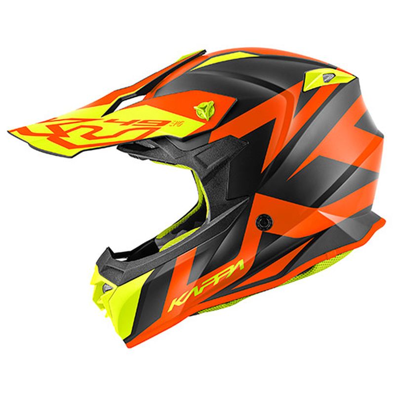KAPPA přilba KV49 EVO GREAT CROSS barva černá MAT/oranžová vel. 60/L (homologace ECE 22R06)
