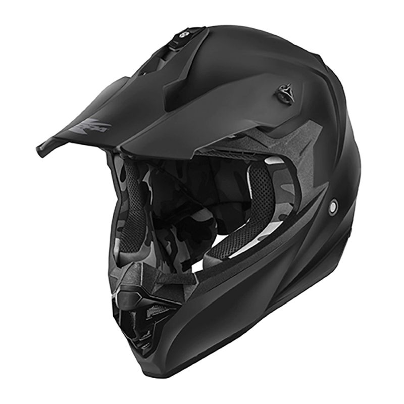KAPPA přilba KV49 EVO SOLID CROSS barva černá MATT rozměr 61 / XL (homologace ECE 22R06)