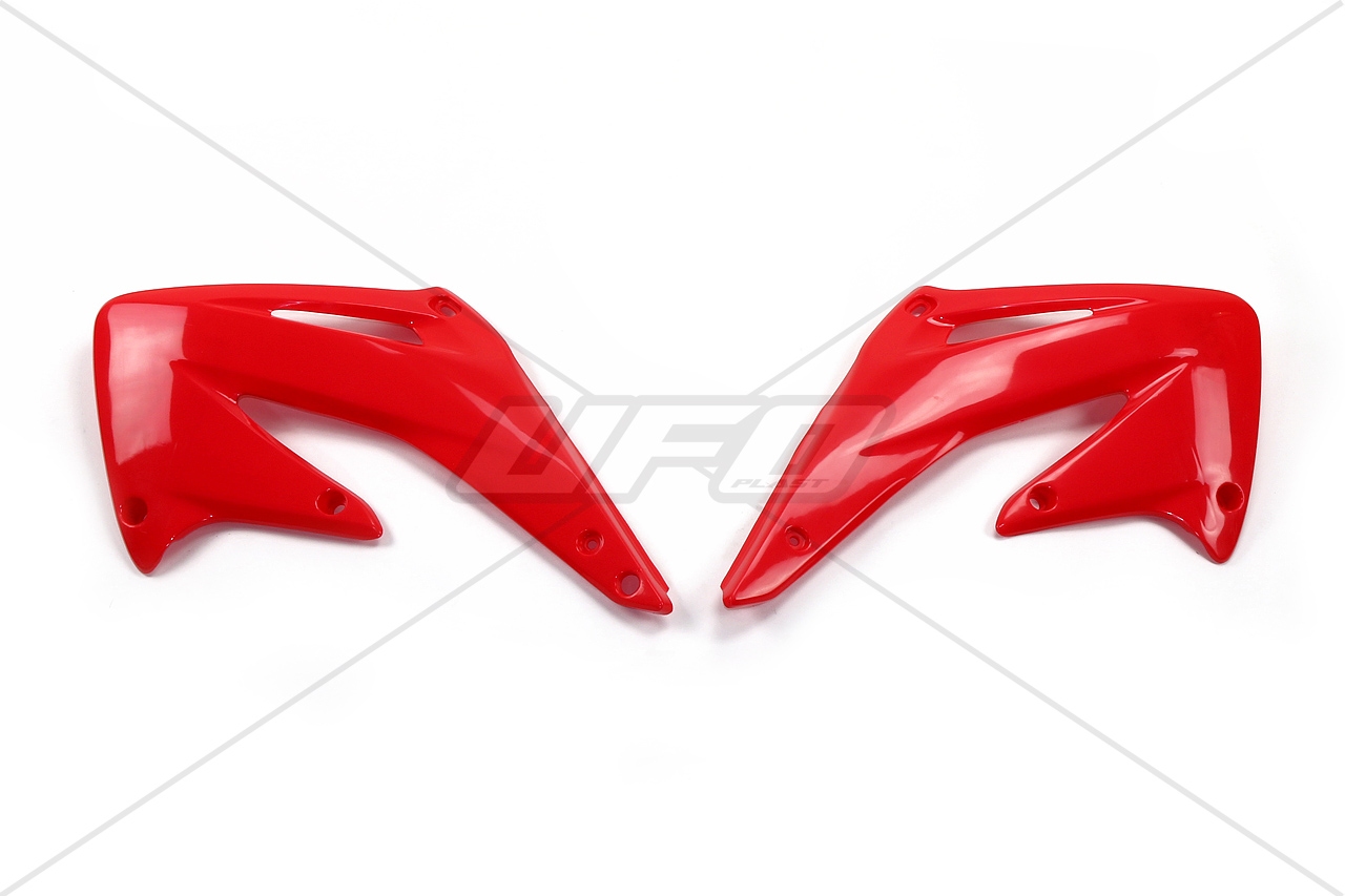 UFO kryty chladiče HONDA CRF 450R 02-04 barva červená