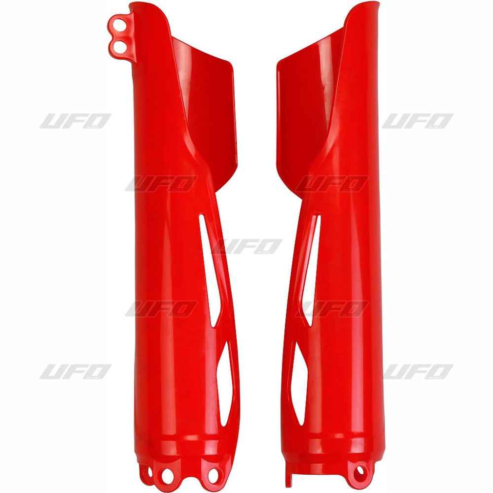 UFO kryty předních vidlic HONDA CRF 250R 19-26, CRF 450R 19-26, barva červená