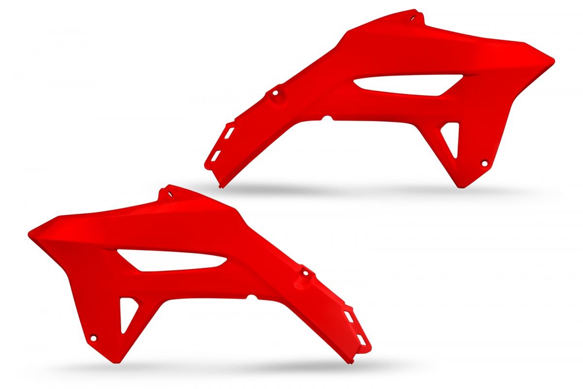 UFO kryty chladiče HONDA CRF 250R 22-24, CRF 450 R 21-24 barva červená