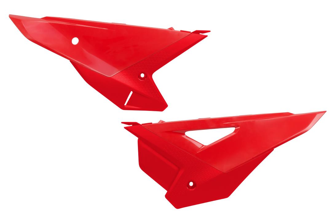 UFO boční tabulky na startovací číslo komplet CRF 250R / 450R 25-26, barva červená
