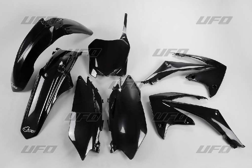 UFO kompletní sada plastů HONDA CRF 450 R 09-10, CRF 250 10 barva černá (HO113E001)