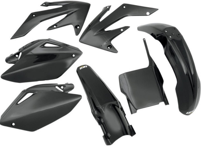UFO kompletní sada plastů HONDA CRF 250R 11-13, CRF 450R 11-12 barva černá (HO114E001)