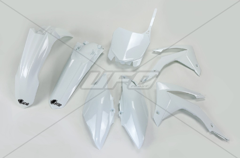 UFO kompletní sada plastů HONDA CRF 450R 13-16, CRF 250R 14-17 barva bílá (HO116E041)