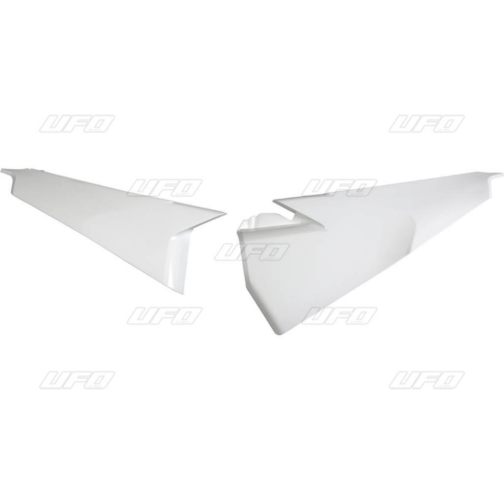 UFO boční tabulky na startovací číslo HUSQVARNA TC 125/250 19-22, TE 150/250/300 20-23, FC 250/350/450 19-22, FE 250/350/450/501 20-23, (horní) barva bílá