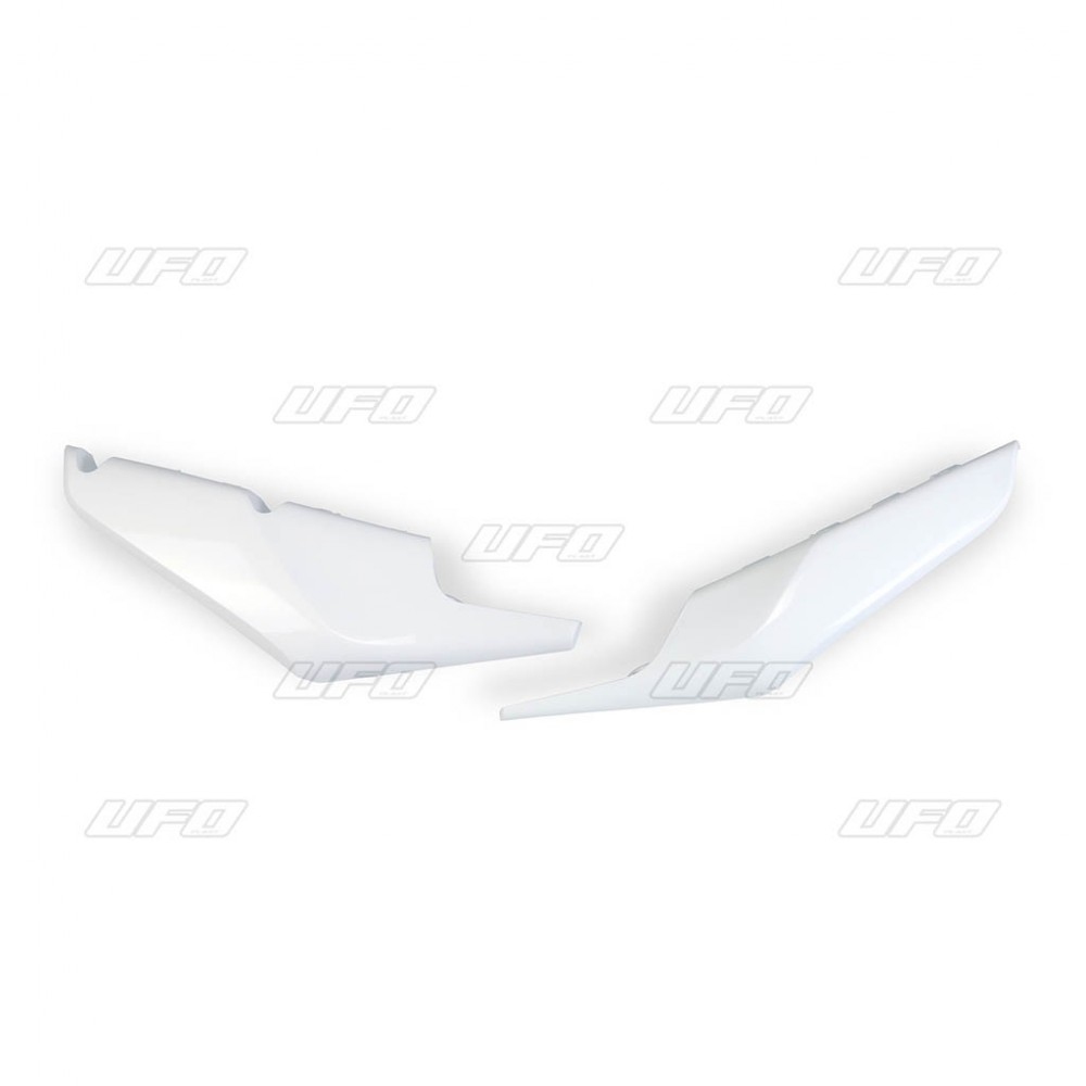 UFO boční tabulky na startovací číslo HUSQVARNA TC 125/250 19-22, FC 250/350/450 19-22, TE 150/250/300 20-23, FE 250/350/450/501 20-23, (spodní) barva bílá