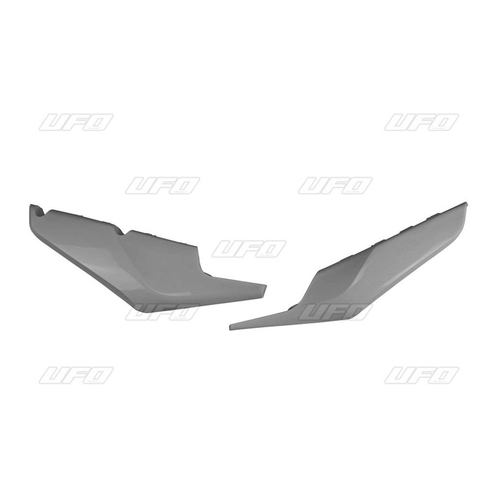 UFO boční tabulky na startovací číslo HUSQVARNA TC 125/250 19-22, FC 250/350/450 19-22, TE 150/250/300 20-23, FE 250/350/450/501 20-23, (spodní) barva grafitová
